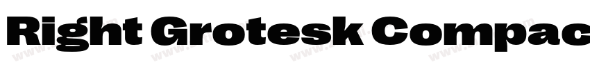 Right Grotesk Compac字体转换